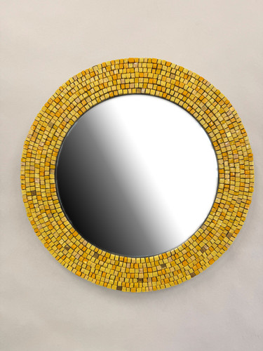 Specchio rotondo mosaico - specchio,