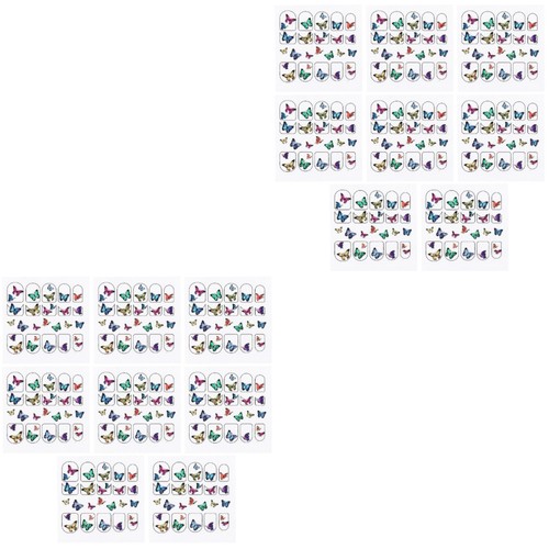 Adesivo nail art multicolore - adesivo,