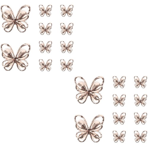 Charm manicure farfalle oro - farfalle,